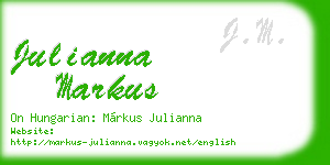 julianna markus business card